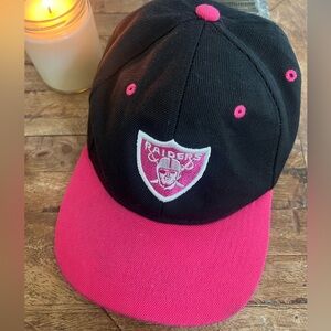 New Era 9FIFTY Oakland Raiders Crucial Catch Snapback Hat Black Pink 2013 Cap